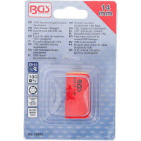 BGS 35874 VDE-Steckschlüssel-Einsatz Sechskant | Antrieb Innenvierkant 10 mm (3/8") | SW 14 mm