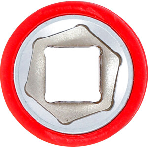 BGS 35876 VDE-Steckschlüssel-Einsatz Sechskant | Antrieb Innenvierkant 10 mm (3/8") | SW 16 mm