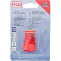 BGS 35878 VDE-Steckschlüssel-Einsatz Sechskant | Antrieb Innenvierkant 10 mm (3/8") | SW 18 mm