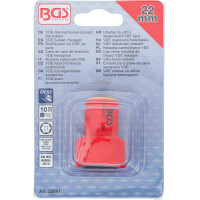 BGS 35881 VDE-Steckschlüssel-Einsatz Sechskant | Antrieb Innenvierkant 10 mm (3/8") | SW 22 mm