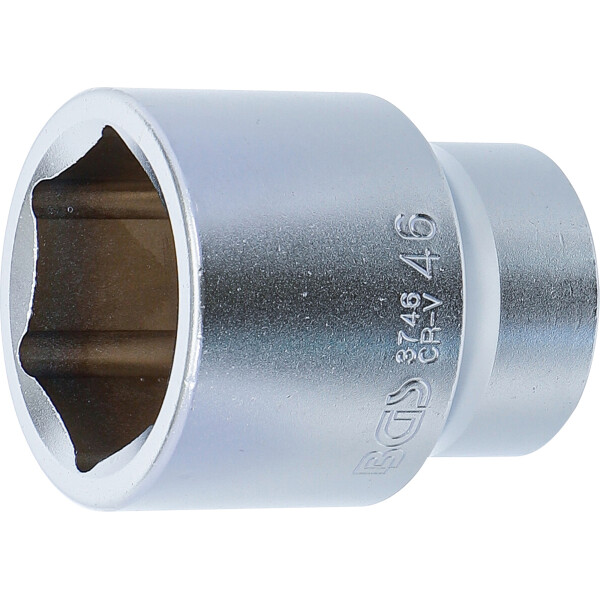 BGS 3746 Steckschlüssel-Einsatz Sechskant | Antrieb Innenvierkant 25 mm (1") | SW 46 mm