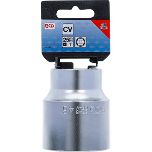 BGS 3746 Steckschlüssel-Einsatz Sechskant | Antrieb Innenvierkant 25 mm (1") | SW 46 mm
