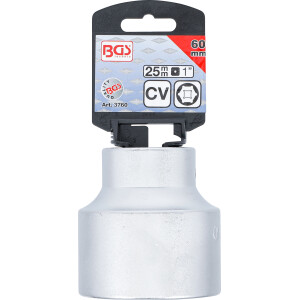 BGS 3760 Steckschlüssel-Einsatz Sechskant | Antrieb Innenvierkant 25 mm (1") | SW 60 mm