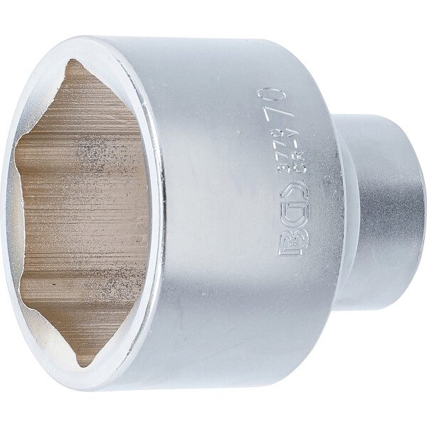 BGS 3770 Steckschlüssel-Einsatz Sechskant | Antrieb Innenvierkant 25 mm (1") | SW 70 mm