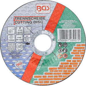 BGS 3927 Trennscheibe für Stein | Ø 115 x 2,5...