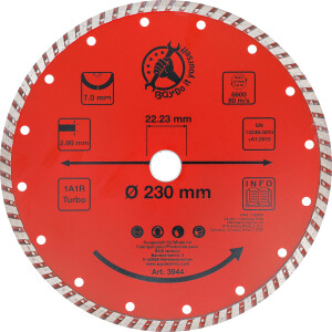 BGS Diy 3944 Turbo-Trennscheibe | Ø 230 mm