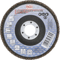 BGS 3972 Fächer-Schleif-Scheibe | Ø 115 mm | K 120
