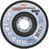 BGS 3973 Fächer-Schleif-Scheibe | Ø 115 mm | K 60