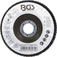 BGS 3975 Fächer-Schleif-Scheibe | Ø 125 mm | K 60
