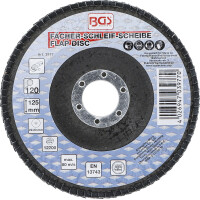 BGS 3977 Fächer-Schleif-Scheibe | Ø 125 mm | K 120