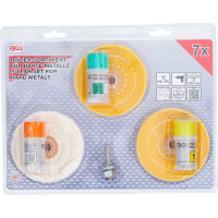 BGS 3991 Polier-Sortiment für harte Metalle | 7-tlg.