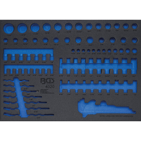 BGS 4020-5 Werkstattwageneinlage 3/3 | leer | für Art. 4020