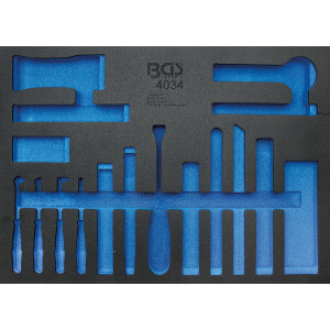 BGS 4034-1 Werkstattwageneinlage 3/3 | leer | für...
