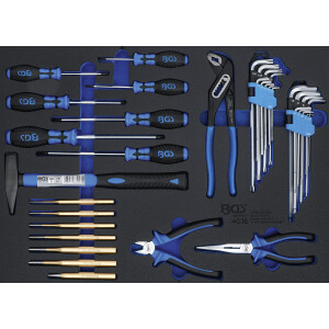 BGS 4038 Werkstattwageneinlage 3/3: Hammer-, Zangen-,...