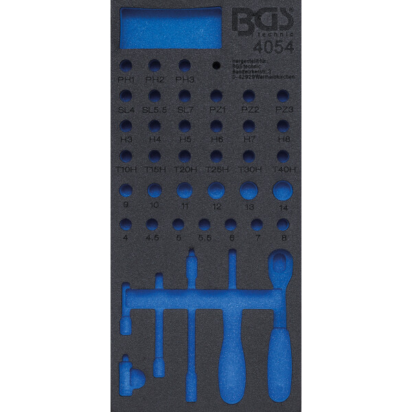 BGS 4054-1 Werkstattwageneinlage 1/3 | leer | für Art. 4054