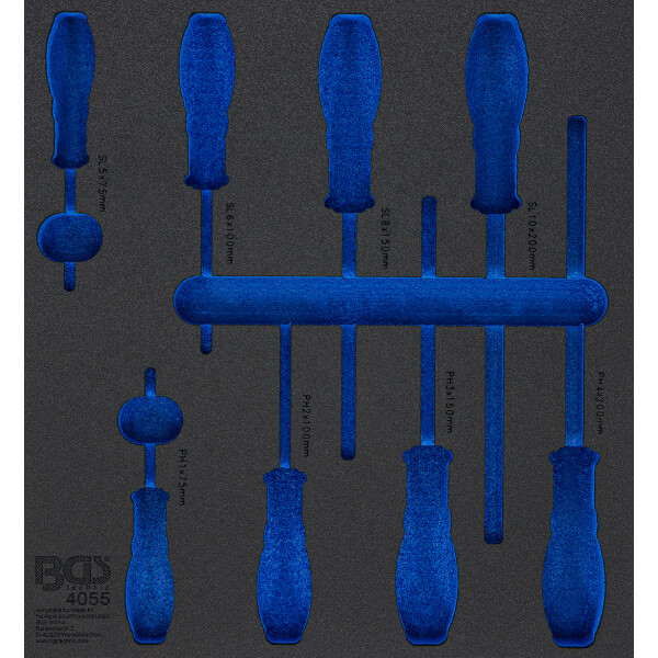 BGS 4055-1 Werkstattwageneinlage 2/3 | leer | für Art. 4055