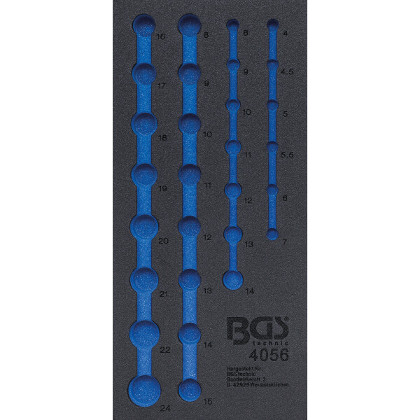 BGS 4056-1 Werkstattwageneinlage 1/3 | leer | für Art. 4056