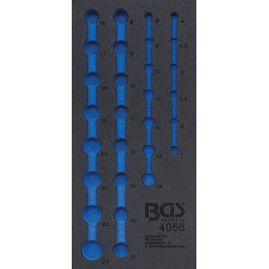 BGS 4056-1 Werkstattwageneinlage 1/3 | leer | für...