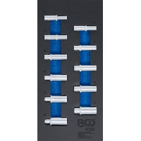BGS 4058 Werkstattwageneinlage 1/3: Steckschlüssel-Einsätze Sechskant | 10 mm (3/8") | 8 - 19 mm | tief | 11-tlg.