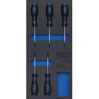 BGS 4076 Werkstattwageneinlage 1/3: Schraubendreher T-Profil (für Torx) | 5-tlg.