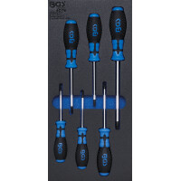BGS 4078 Werkstattwageneinlage 1/3: Schraubendreher T-Profil (für Torx) | 6-tlg.