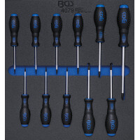 BGS 4079 Werkstattwageneinlage 2/3: Schraubendreher T-Profil (für Torx) | T6 - T40 | 11-tlg.