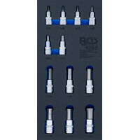 BGS 4092 Werkstattwageneinlage 1/3: Bit-Einsatz-Satz | Innensechskant | 12,5 mm (1/2") | 12-tlg.
