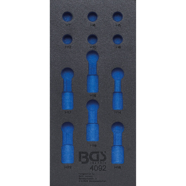 BGS 4092-1 Werkstattwageneinlage 1/3 | leer | für Art. 4092