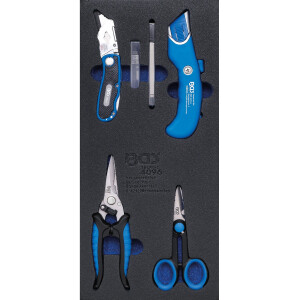 BGS 4096 Werkstattwageneinlage 1/3: Messer- und...