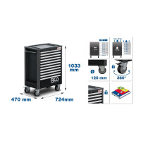 BGS 4103 Werkstattwagen | 11 Schubladen | leer