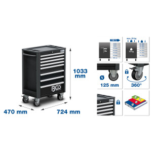 BGS 4114 Werkstattwagen Profi Exclusive | 8 Schubladen |...