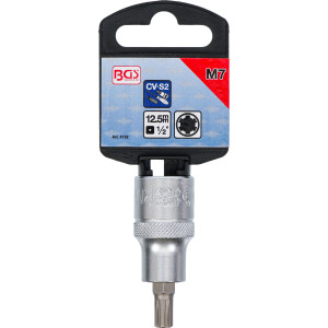 BGS 4152 Bit-Einsatz | Antrieb Innenvierkant 12,5 mm (1/2") | Keil-Profil (für RIBE) M7