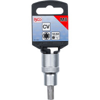 BGS 4153 Bit-Einsatz | Antrieb Innenvierkant 12,5 mm (1/2") | Keil-Profil (für RIBE) M8
