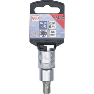 BGS 4155 Bit-Einsatz | Antrieb Innenvierkant 12,5 mm (1/2") | Keil-Profil (für RIBE) M10