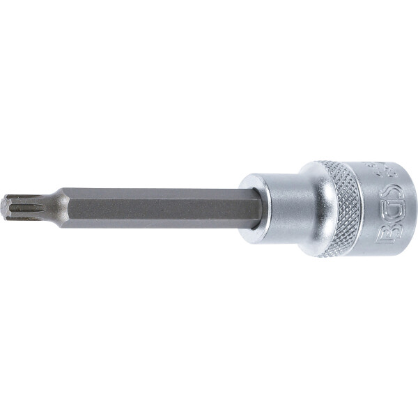 BGS 4161 Bit-Einsatz | Länge 100 mm | Antrieb Innenvierkant 12,5 mm (1/2") | Keil-Profil (für RIBE) M6