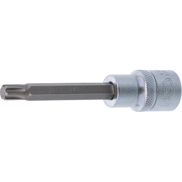 BGS 4163 Bit-Einsatz | Länge 100 mm | Antrieb Innenvierkant 12,5 mm (1/2") | Keil-Profil (für RIBE) M8