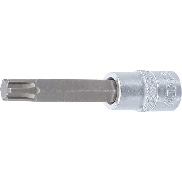 BGS 4166 Bit-Einsatz | Länge 100 mm | Antrieb Innenvierkant 12,5 mm (1/2") | Keil-Profil (für RIBE) M12