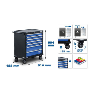 BGS 4205 Werkstattwagen XL | 7 Schubladen | leer