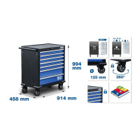 BGS 4205 Werkstattwagen XL | 7 Schubladen | leer