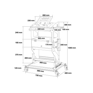 BGS 4237 Diagnosetisch | fahrbar
