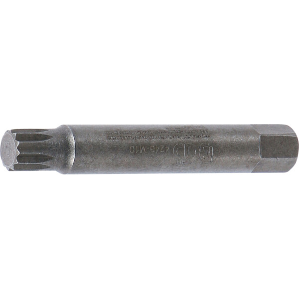 BGS 4246-M10 Bit | Länge 75 mm | Antrieb Außensechskant 10 mm (3/8") | Innenvielzahn (für XZN) M10