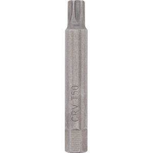 BGS 4246-T50 Bit | Länge 75 mm | Antrieb Außensechskant 12,5 mm (1/2") | T-Profil (für Torx) T50