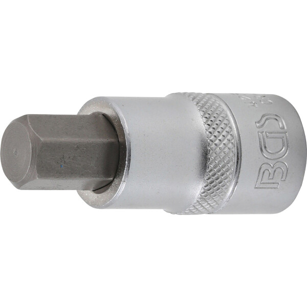 BGS 4256 Bit-Einsatz | Antrieb Innenvierkant 12,5 mm (1/2") | Innensechskant 12 mm