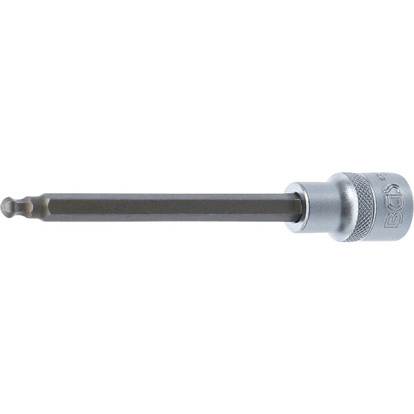 BGS 4258-6 Bit-Einsatz | Länge 140 mm | Antrieb Innenvierkant 12,5 mm (1/2") | Innensechskant mit Kugelkopf 6 mm