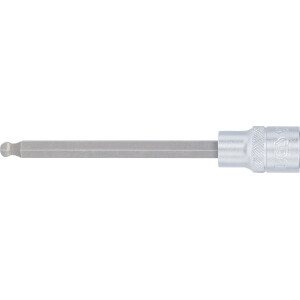 BGS 4258-7 Bit-Einsatz | Länge 140 mm | Antrieb Innenvierkant 12,5 mm (1/2") | Innensechskant mit Kugelkopf 7 mm