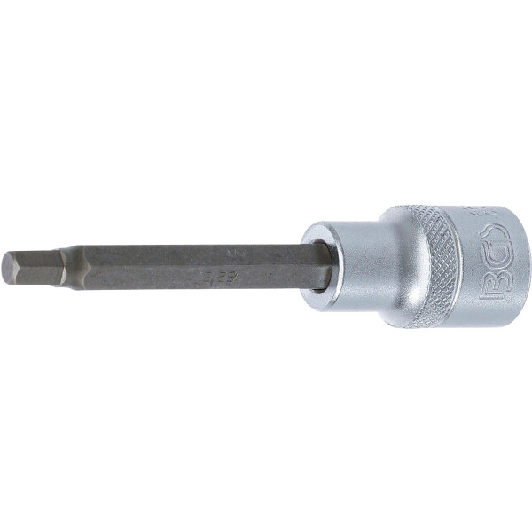 BGS 4261 Bit-Einsatz | Länge 100 mm | Antrieb Innenvierkant 12,5 mm (1/2") | Innensechskant 6 mm