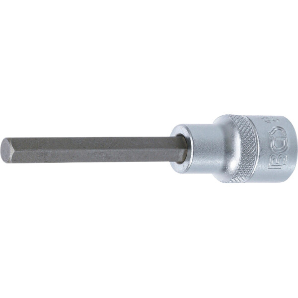 BGS 4263 Bit-Einsatz | Länge 100 mm | Antrieb Innenvierkant 12,5 mm (1/2") | Innensechskant 8 mm