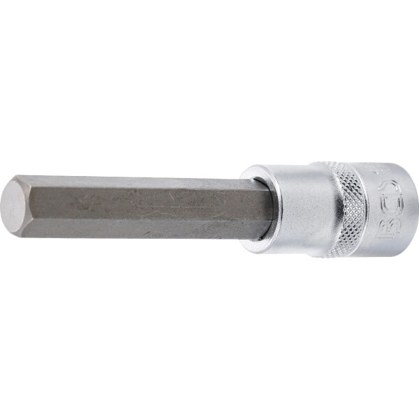 BGS 4265 Bit-Einsatz | Länge 100 mm | Antrieb Innenvierkant 12,5 mm (1/2") | Innensechskant 12 mm