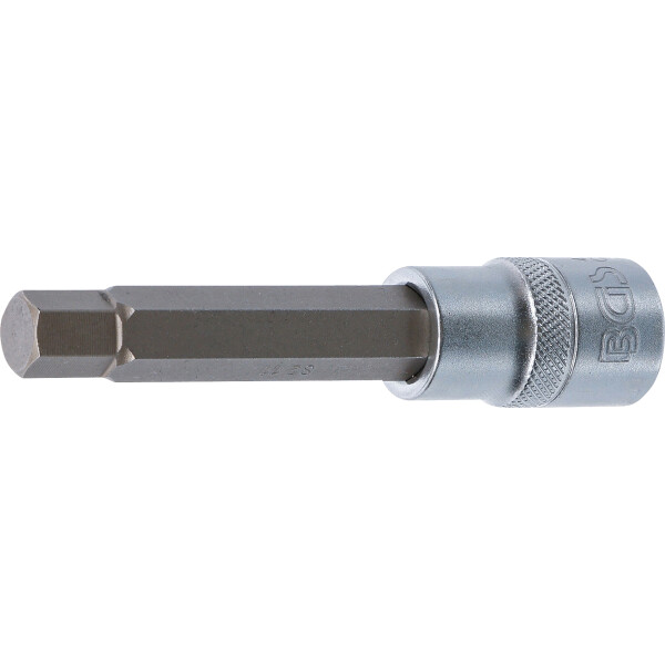BGS 4266 Bit-Einsatz | Länge 100 mm | Antrieb Innenvierkant 12,5 mm (1/2") | Innensechskant 11 mm