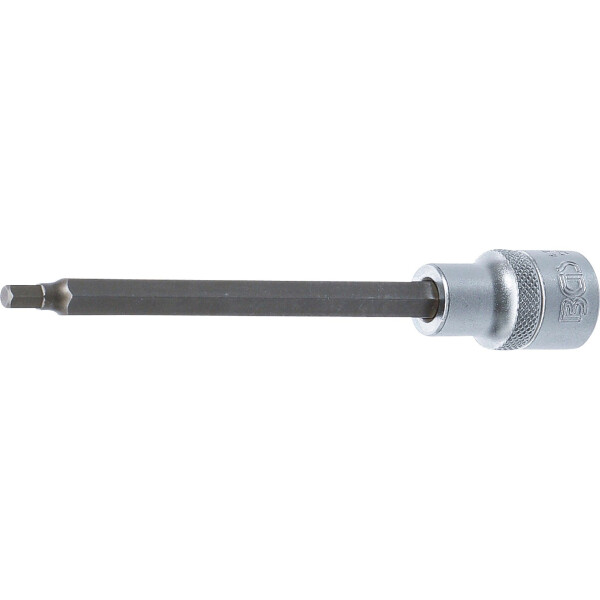 BGS 4270 Bit-Einsatz | Länge 140 mm | Antrieb Innenvierkant 12,5 mm (1/2") | Innensechskant 5 mm